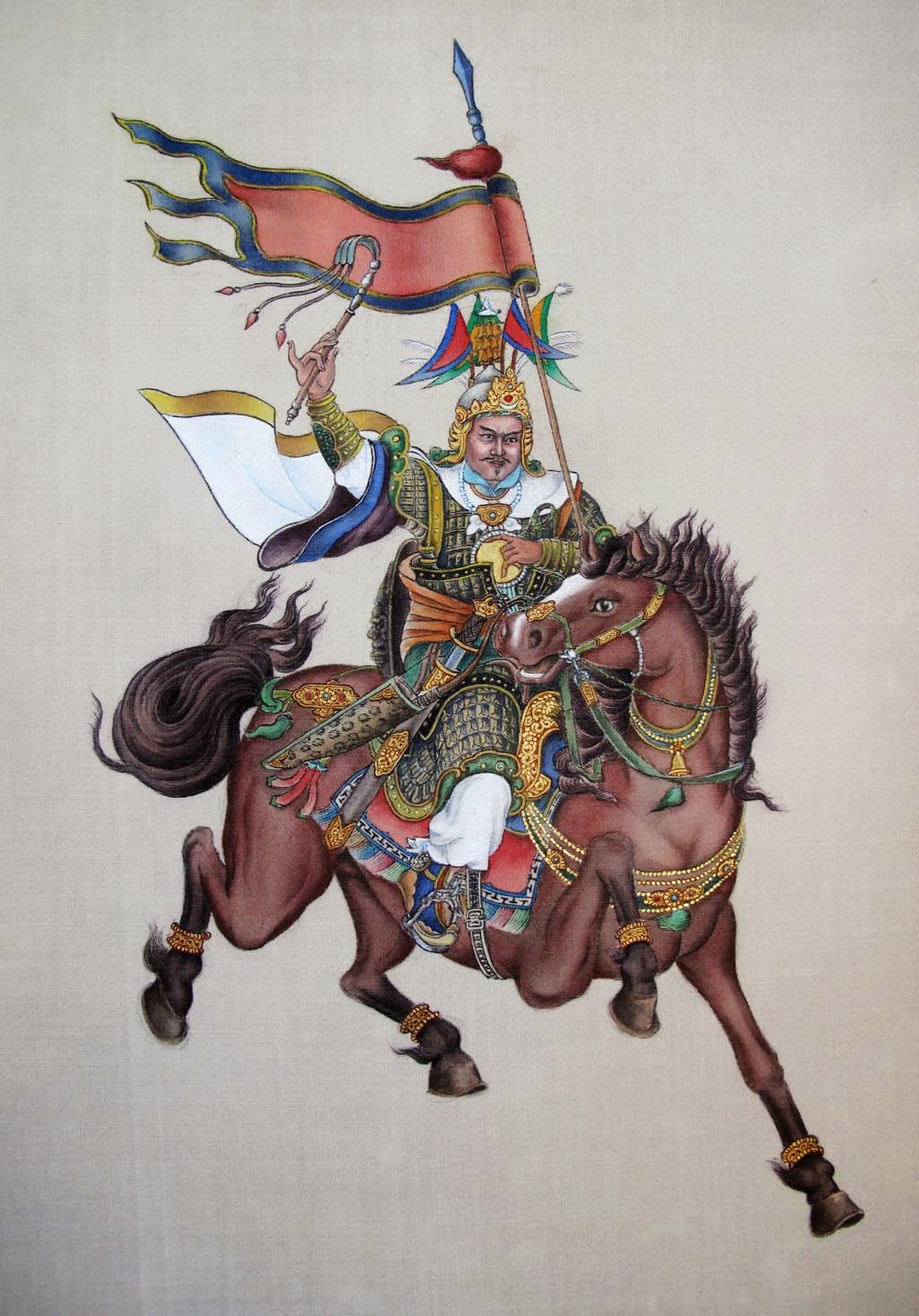 King Gesar painted by HH 17th Gyalwang Karmapa